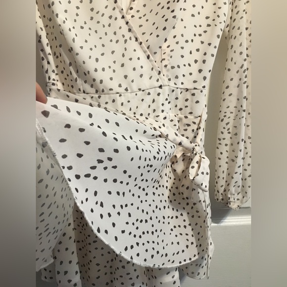 White and Black Spotted Romper. - Picture 4 of 16